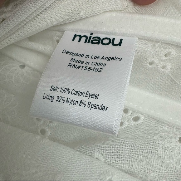 NWT Miaou Deville Lace Up Eyelet Corset Top - Picture 5 of 7